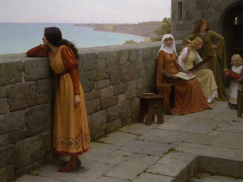 Edmund Blair Leighton The Hostage oil painting picture